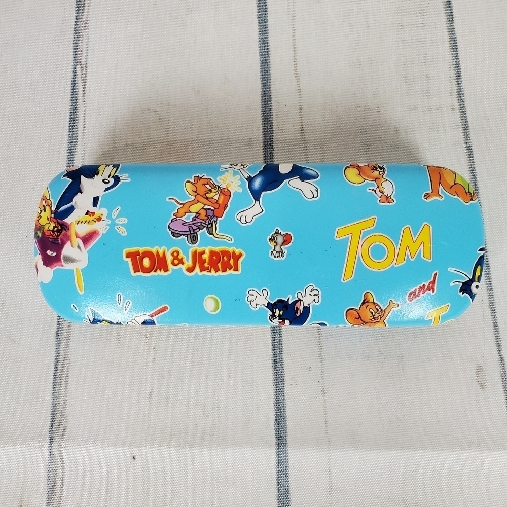 Tom & Jerry Clamshell Glasses Case Kids Blue